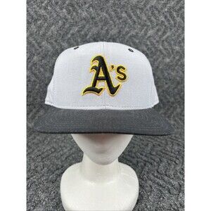Vintage New Era Fitted Hat 7 3/8 Pro Model Oakland Athletics A’s 100% Wool USA